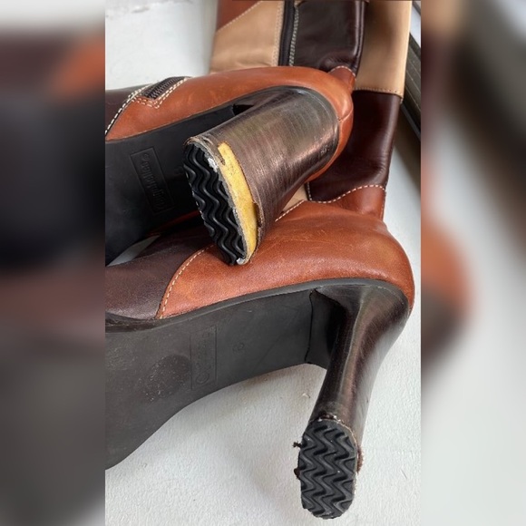 Seychelles Patchwork Leather Boots - Picture 4 of 4